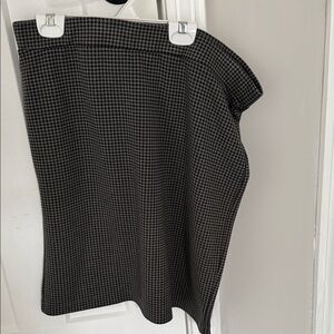 LOFT Black & Gray Houndstooth Sleeveless Tunic